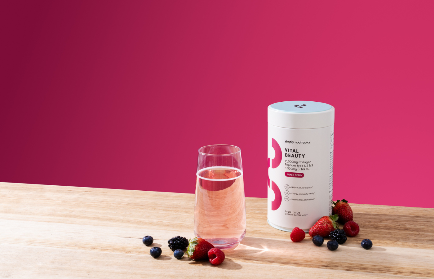 Premium Hydrolysed Collagen Peptides Drink - Supports Skin Elasticity and Hydratio
